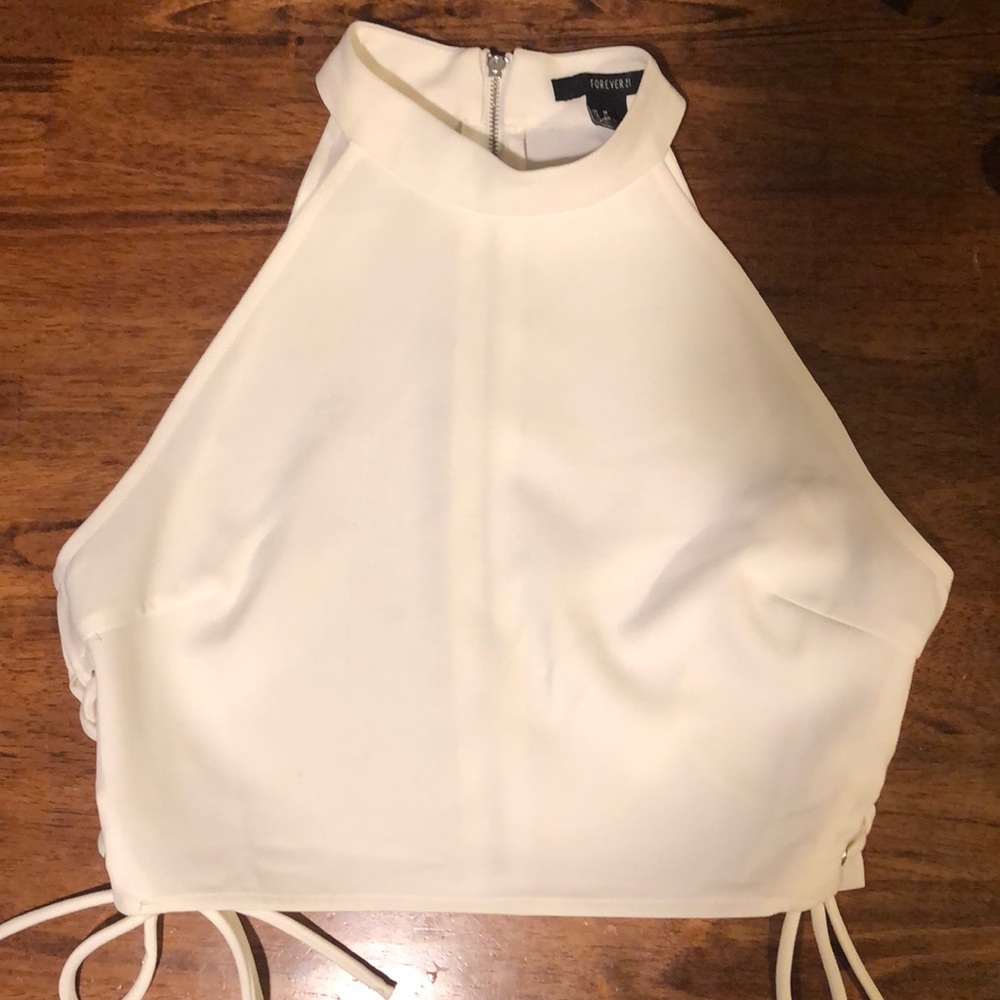 Forever 21 cream crop top